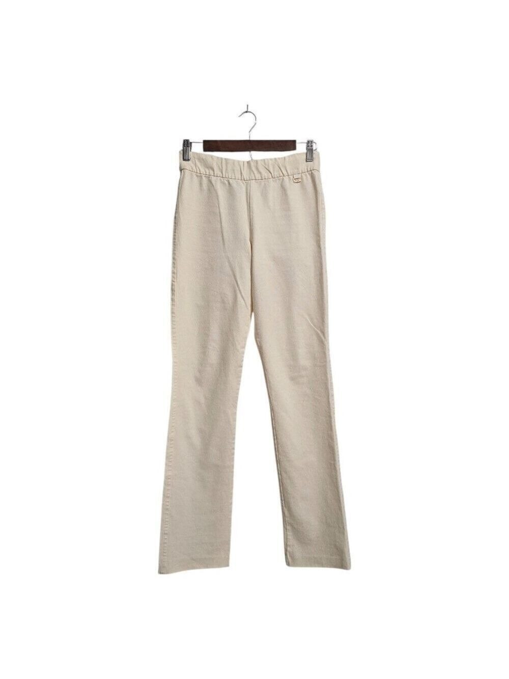 Lilly Pulitzer 32" Declynn Polished High Rise Straight Leg Pant In Ivory Sz 2